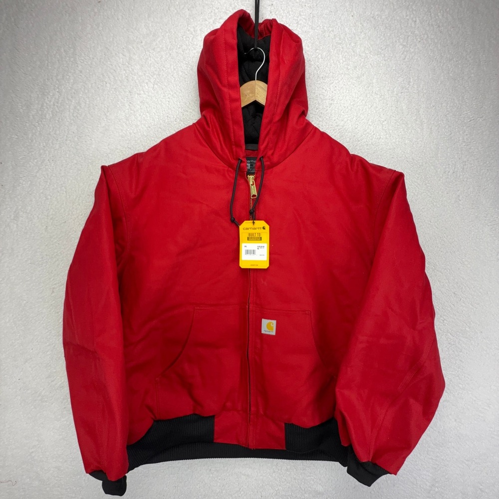 Carhartt Active Jacket Quilt Lined Mens 3XL Tall J140 Red NWT Loose Fit